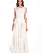 Silk white dress - Izabela Mandoiu